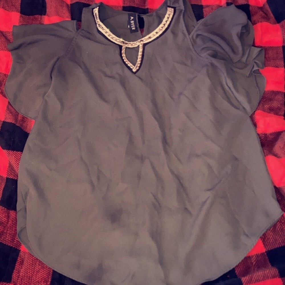Off the shoulder dress shirt